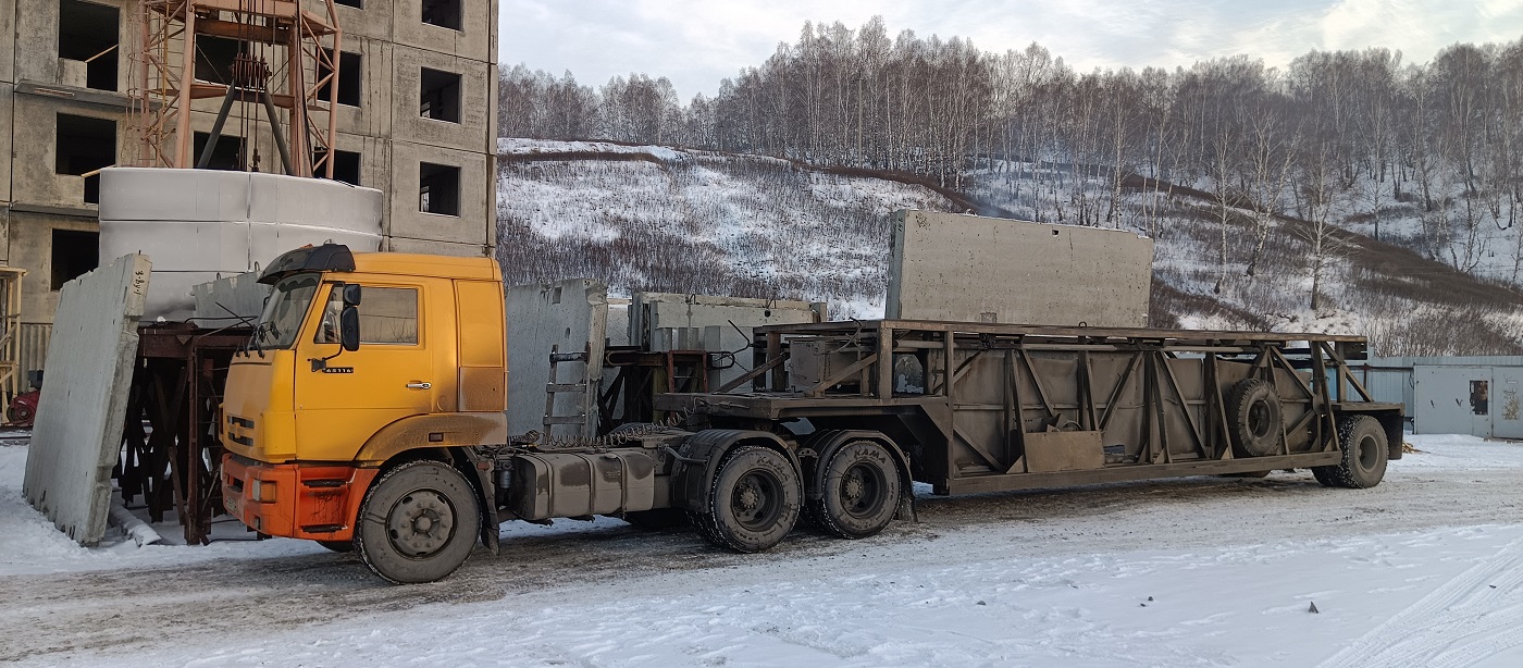 Аренда и услуги панелевозов для перевозки ЖБИ изделий в Карабаше