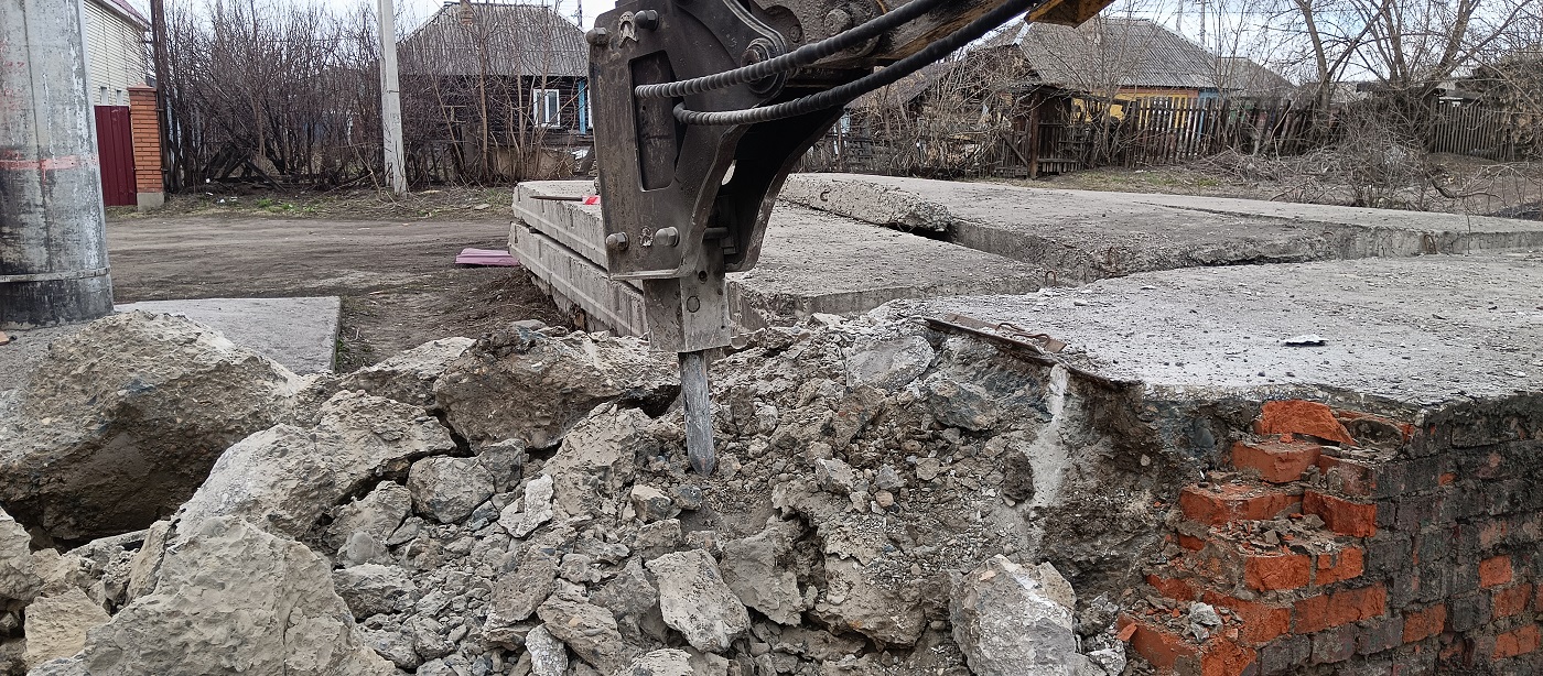 Услуги и заказ гидромолотов для демонтажных работ в Лаишево
