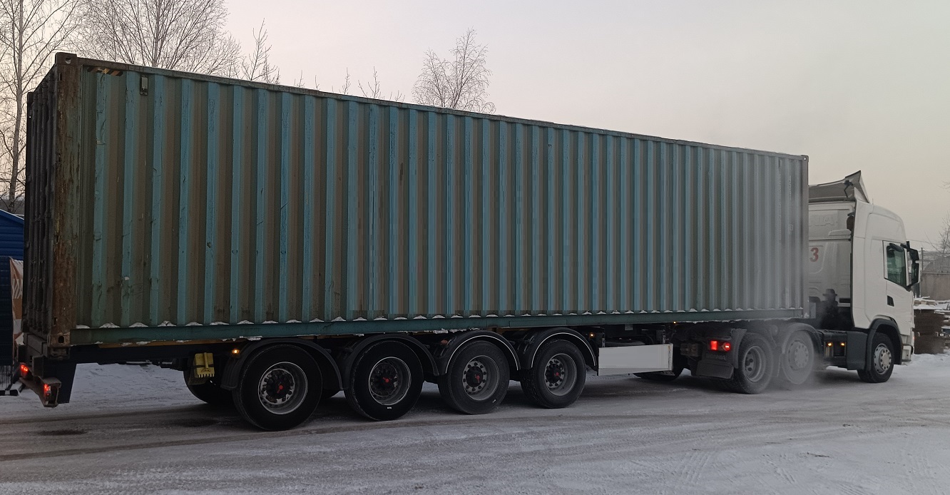 Контейнеровоз для перевозки контейнеров 20 и 40 футов в Новошешминске